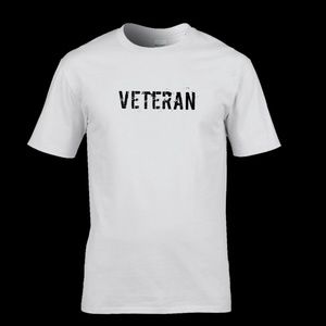 Veteran white tshirt